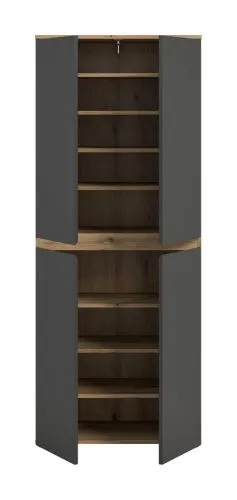 Universalschrank Scarpa | 70 x 175cm | anthrazit / Evoke Eiche
