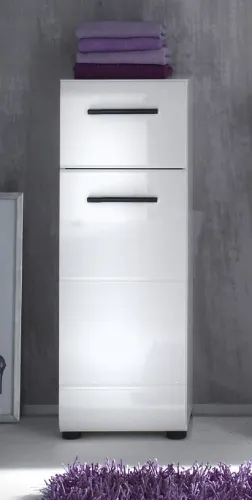 Unterschrank Skin | weiß Hochglanz