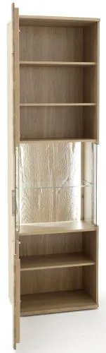 Vitrine 1 Santori | Eiche Bianco | LED Beleuchtung