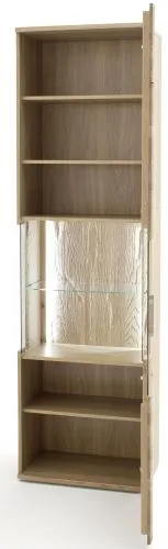 Vitrine 2 Santori | Eiche Bianco | ohne Beleuchtung