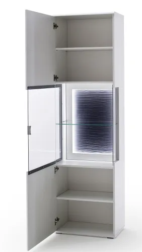 Vitrine Amora | weiß matt | ohne Beleuchtung