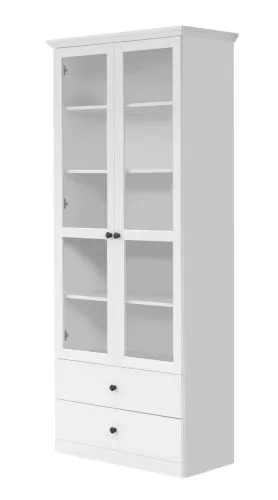 Vitrine Baxter | Landhausstil | weiß | LED Beleuchtung