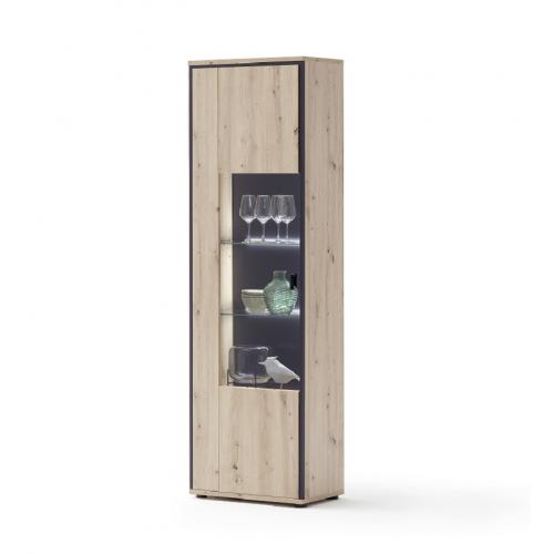 Vitrine Buenos Aires | Balkeneiche | LED Beleuchtung