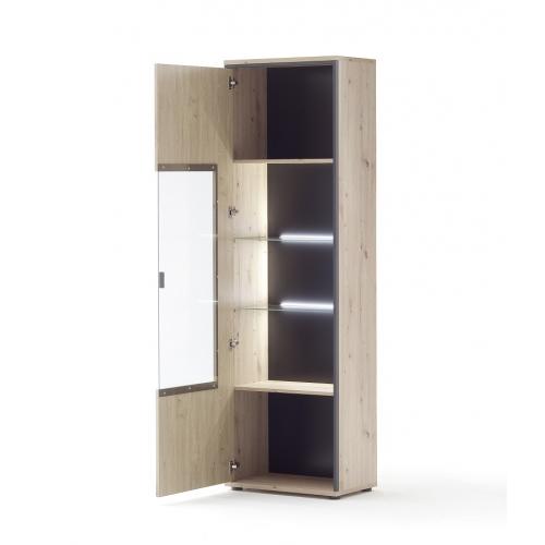 Vitrine Buenos Aires | Balkeneiche | LED Beleuchtung