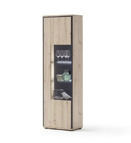 Vitrine Buenos Aires | Balkeneiche | ohne Beleuchtung