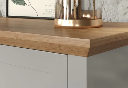 Vitrine Landside | Landhausstil | Lichtgrau / Artisan Eiche