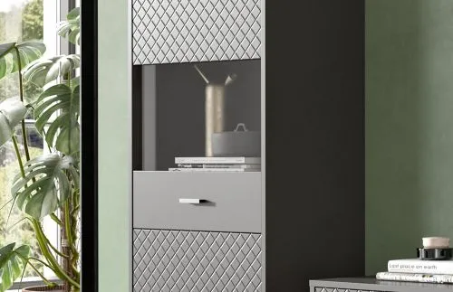 Vitrine Linea | grau