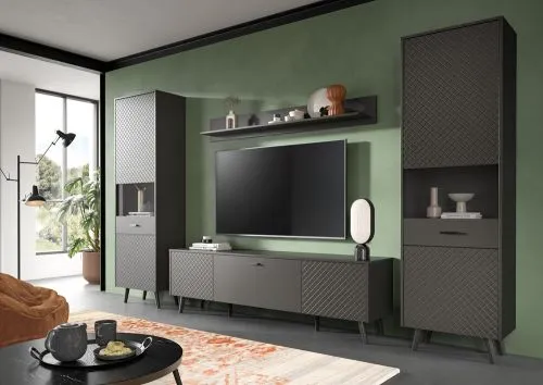 Vitrine Linea | grau