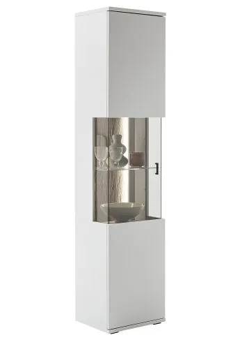 Vitrine Lissabon | Modern White | optional LED Beleuchtung