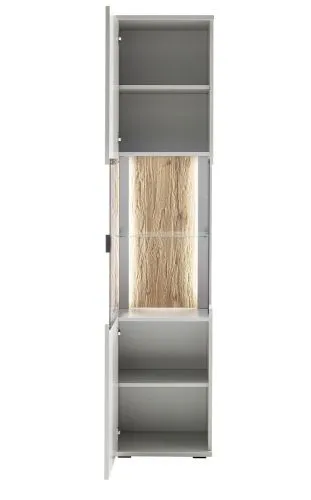 Vitrine Lissabon | Modern White | optional LED Beleuchtung