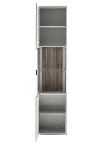 Vitrine Lissabon | Modern White | optional LED Beleuchtung