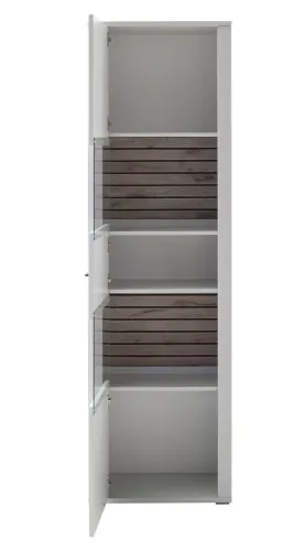 Vitrine Louisiana | Modern White | ohne Beleuchtung