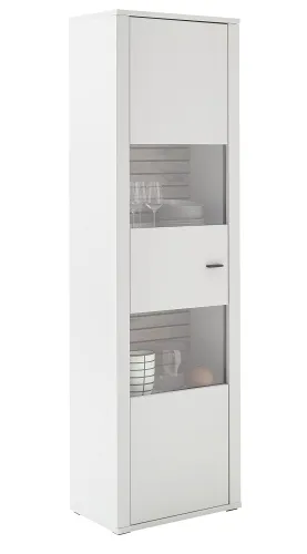 Vitrine Louisiana | Modern White | optional Beleuchtung