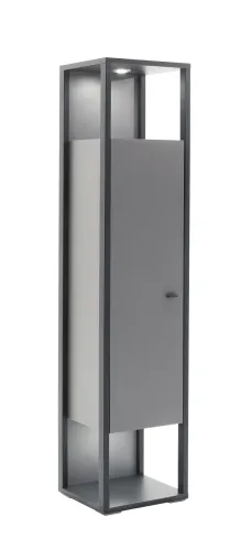 Vitrine Luxor | Royal Grey / anthrazit | ohne Beleuchtung