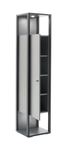 Vitrine Luxor | Royal Grey / anthrazit | ohne Beleuchtung