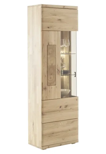 Vitrine Palma | Asteiche / Balkeneiche | mit Beleuchtung