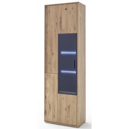 Vitrine Portland | Asteiche Bianco | LED Beleuchtung