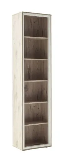 Vitrine Santerno | Soft white / Viking Oak | LED Beleuchtung