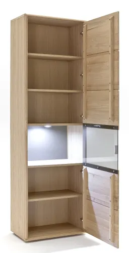 Vitrine Tarragona (R) | Eiche Bianco | ohne Beleuchtung