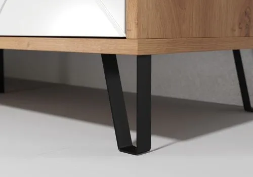 Vitrine Touch | Artisan Eiche / weiß