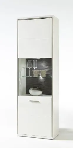 Vitrine Trento 2 | weiß Hochglanz | LED Beleuchtung
