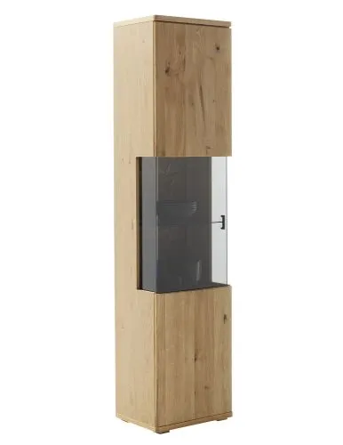 Vitrine Venedig | Naturfarben / Wildeiche | optional LED Beleuchtung