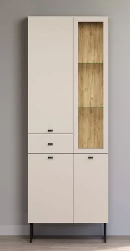 Vitrine Vitrinenschrank Bellugi, Cashmere Dekor – Ansicht 3
