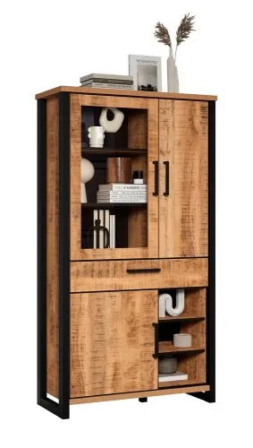Vitrine Vitrinenschrank Enna, Mango Dekor – Ansicht 2
