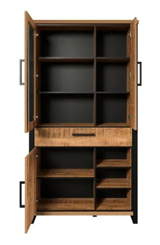 Vitrine Vitrinenschrank Enna, Mango Dekor – Ansicht 4