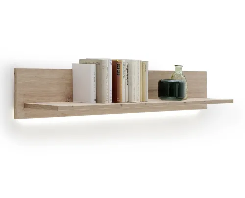 Wandboard Buenos Aires | Balkeneiche | LED Beleuchtung mit 1-er Set LED Bandbeleuchung