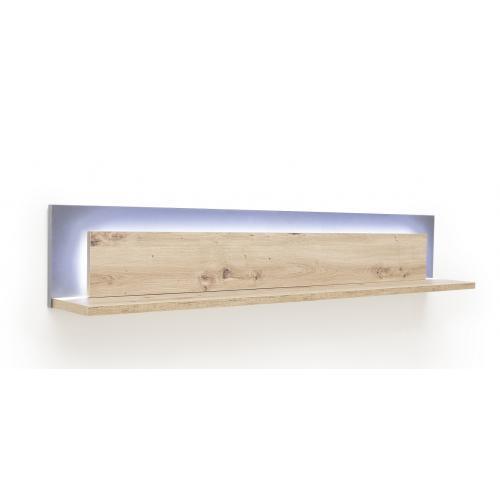 Wandboard Cordona | Balkeneiche / anthrazit | LED Beleuchtung