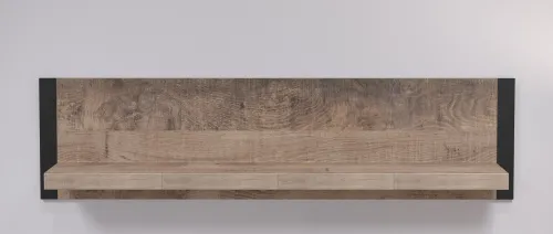 Wandboard Emile | Eiche Tabak / Schwarz