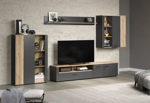 Wandboard Esteban | Coast Evoke Oak / Anthrazit