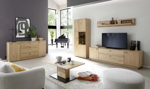 Wandboard Freeport | Ast-/Balkeneiche | mit LED Bandbeleuchtung