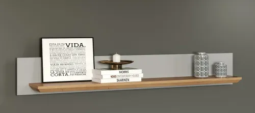 Wandboard Landside | Lichtgrau / Artisan Eiche | Landhausstil