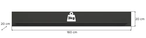 Wandboard Linea | grau