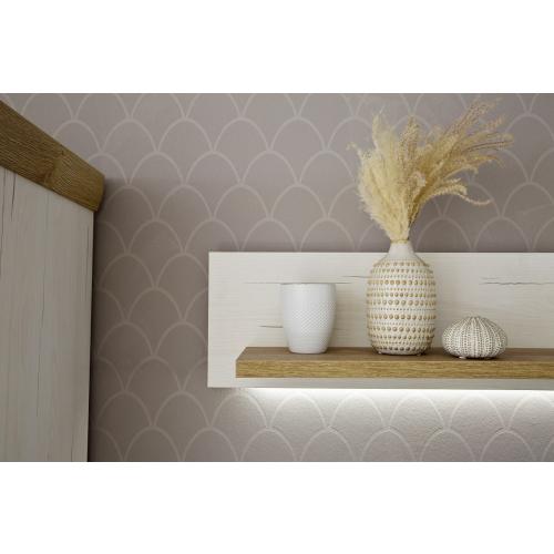 Wandboard Madrid | Pinie Aurelio/ Grandson Oak | LED Beleuchtung