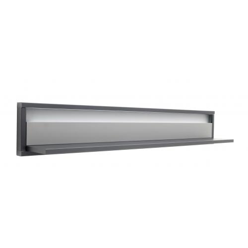 Wandboard Wandregal Luxor | Royal Grey / anthrazit | LED Beleuchtung