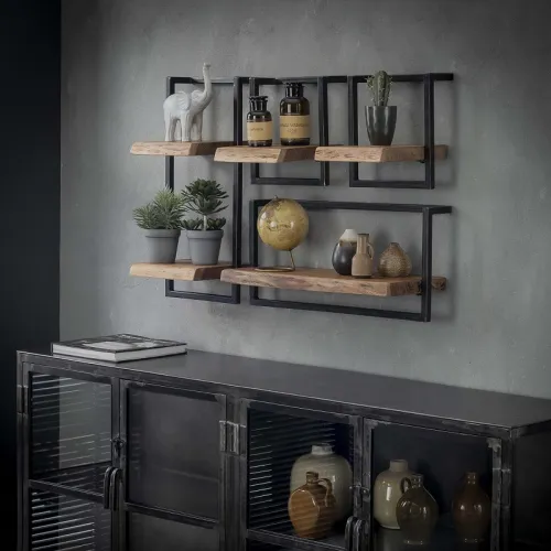 Wandboard Wandregal Shani 30 cm | Akazie massiv | natur