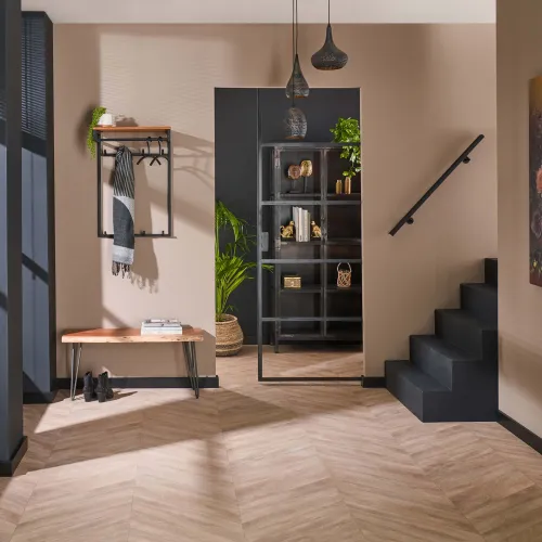 Wandgarderobe Garderobenpaneel Keno 8 Haken | Akazie massiv | natur