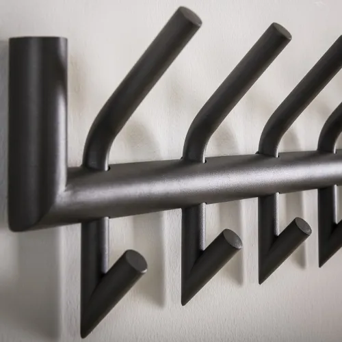 Wandgarderobe Garderobenpaneel Torin 2x8 Haken | Stahl | dunkelgrau