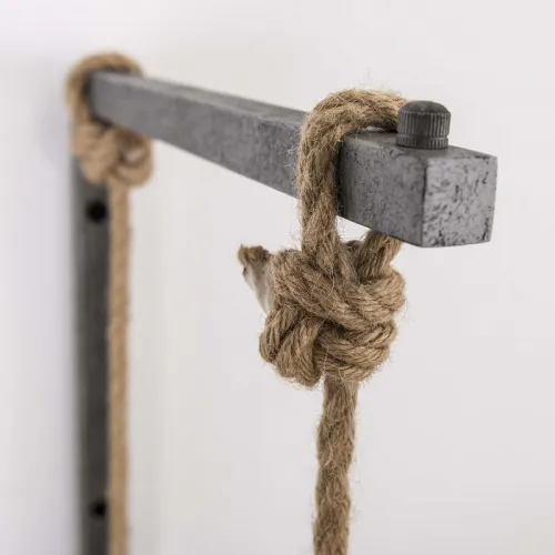 Wandgarderobe Tauret 6 Haken | Metall & Bambus