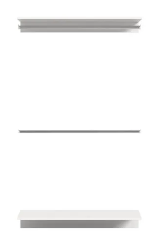 Wandgarderobe, Zwischenbauelement mit Kleiderstange Projekt X | weiß