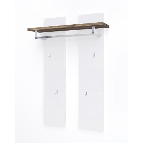 Wandpaneel Romina | weiß matt / Asteiche massiv