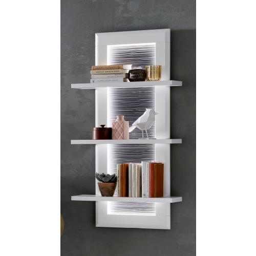 Wandregal Amora | weiß matt | LED Beleuchtung