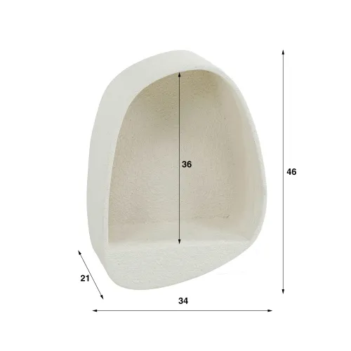 Wandregal Cusco | Marmorcomposit | beige | verschiedene Größen