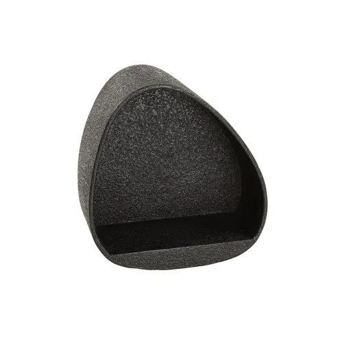 Wandregal Heiban | flüssiges Metall | grau | 42x45