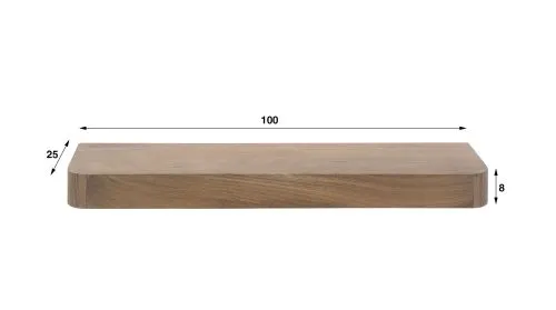 Wandregal Kira | Akazie massiv | braun | 100/150/200 | verschiedene Größen