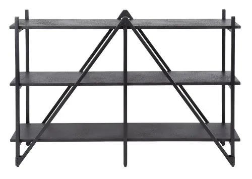 Wandregal Kosta | Metallbeschichtung | dunkelgrau | Metallrahmen