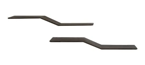 Wandregal Novus | 2er Set | Teakholz massiv | Espresso